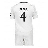 Maglie da calcio Real Madrid David Alaba #4 Prima Maglia Bambino 2024-25 Manica Corta (+ Pantaloni corti)